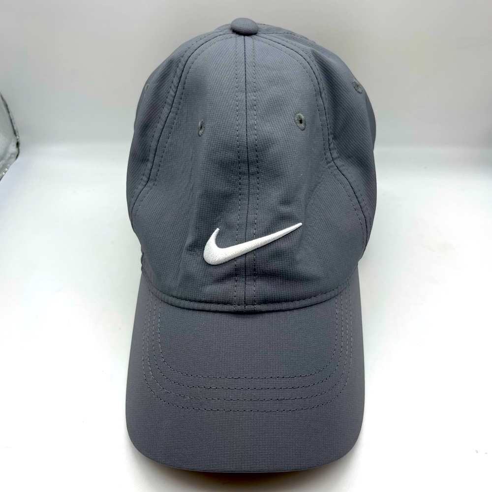 Nike Mens Golf Legacy91 Tech Adjustable Dri-Fit Hat Cap Grey Embroidered Logo